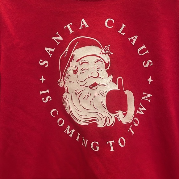 Girls Santa Claus Long Sleeve Shirt - Picture 2 of 2